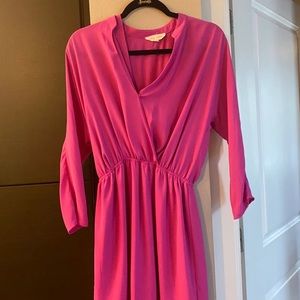 Eight Sixty magenta dress